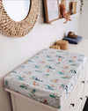 Bassinet Sheet / Change Pad Cover - Whale