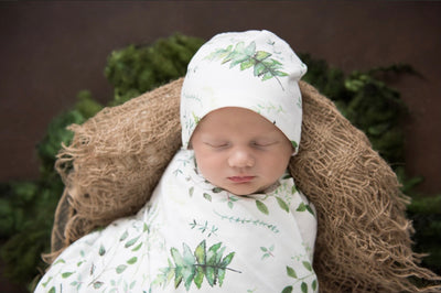 Baby Jersey Wrap & Beanie Set - Enchanted