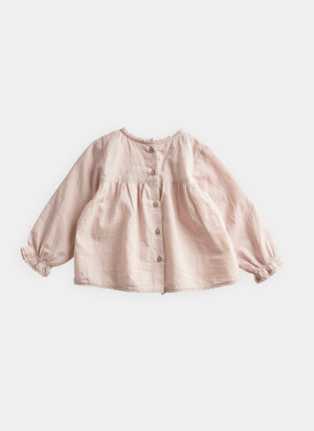 Lace and Embroidery Blouse | Beige