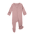 Organic Zipper Footed Overall - Mauve